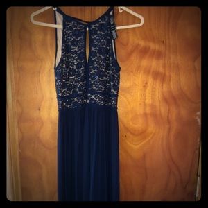 long silky prom dress